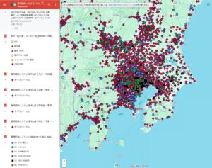 「Nシステムマップ」は全国にある全端末の設置場所を網羅